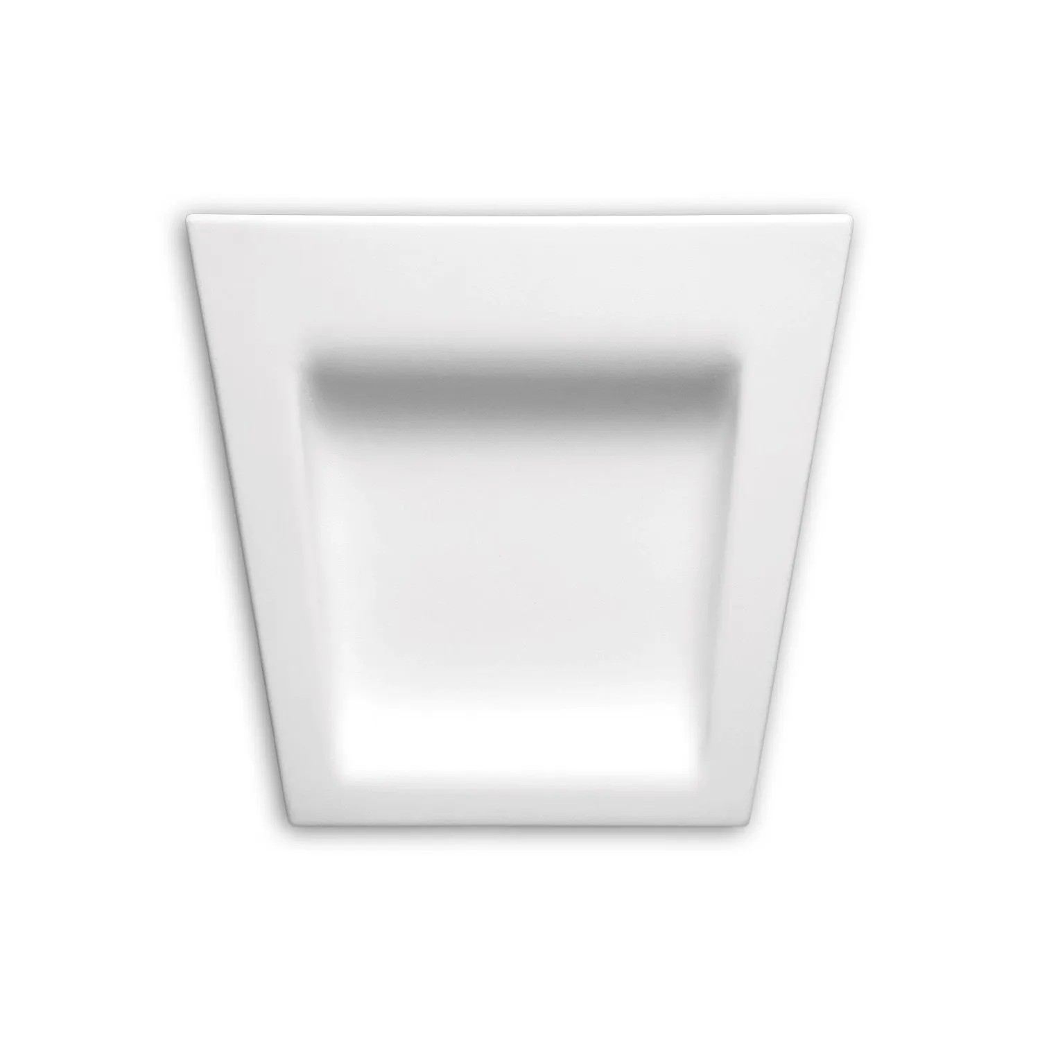 PROFHOME 485001 Schlussstein Fassaden Element Fensterumrandung Zierelement 29,4 cm x 6,5 cm x 28,1 cm Weiß