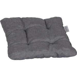 Beo Sitzkissen, grau, für Stuhl und Garten, bequeme Polsterung.