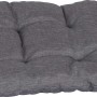 Beo Sitzkissen, grau, für Stuhl und Garten, bequeme Polsterung.