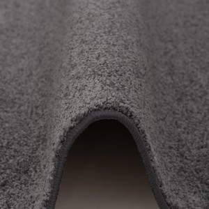Detailansicht: Anthrazitfarbener Snapstyle Hochflor Teppichläufer Cottage, 100x400cm.