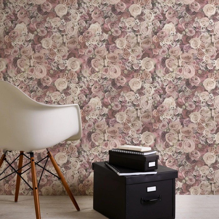 Rosen Tapete Schlafzimmer