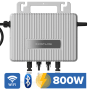 ECOFLOW Stream Mikro-Wechselrichter 800W für Balkonkraftwerk mit WiFi und Solar-Verlängerungen.