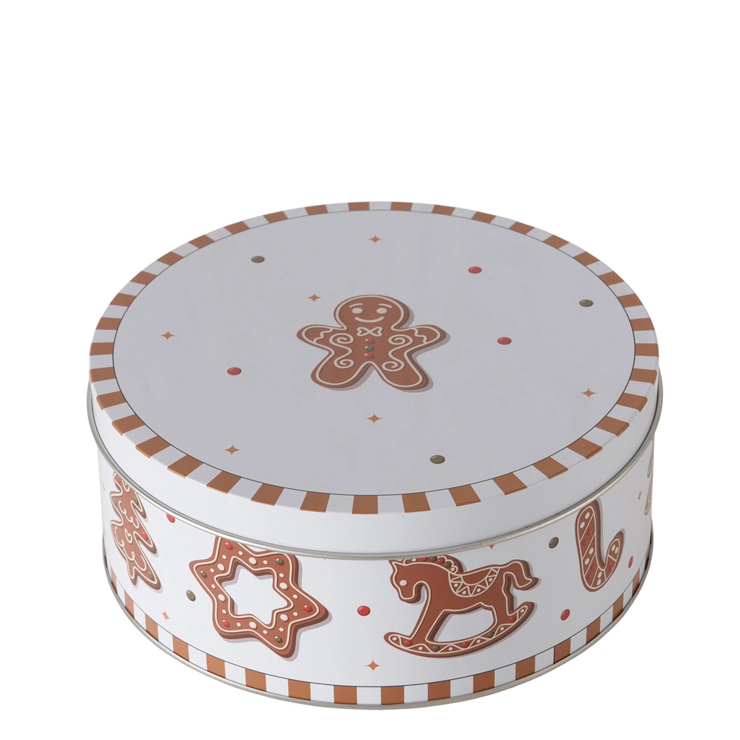 Boltze Vorratsdose Ginger Klein 7 cm x 16 cm x 7 cm Braun-Weiß günstig online kaufen