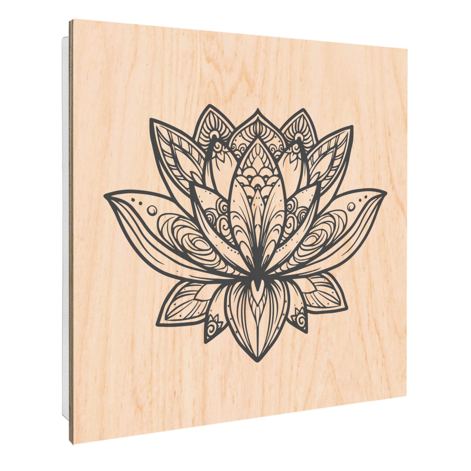 Banjado Großer Schlüsselbox Holz 30x30cm Weiß Scharnier Rechts 50 Haken Sch günstig online kaufen