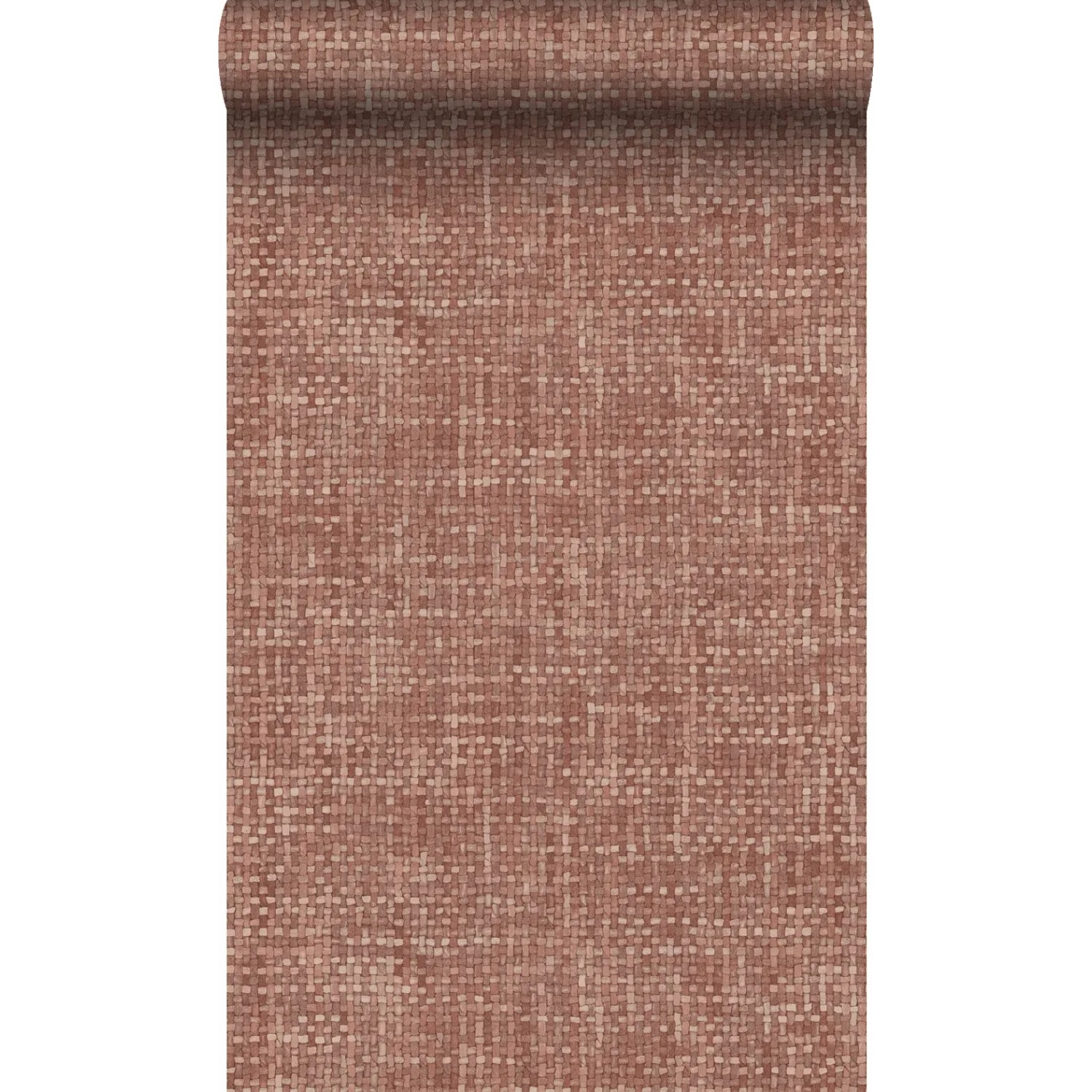 Origin-luxury wallcoverings Origin Wallcoverings Tapete Leinen-Optik Terrakotta 50 X 900 Cm