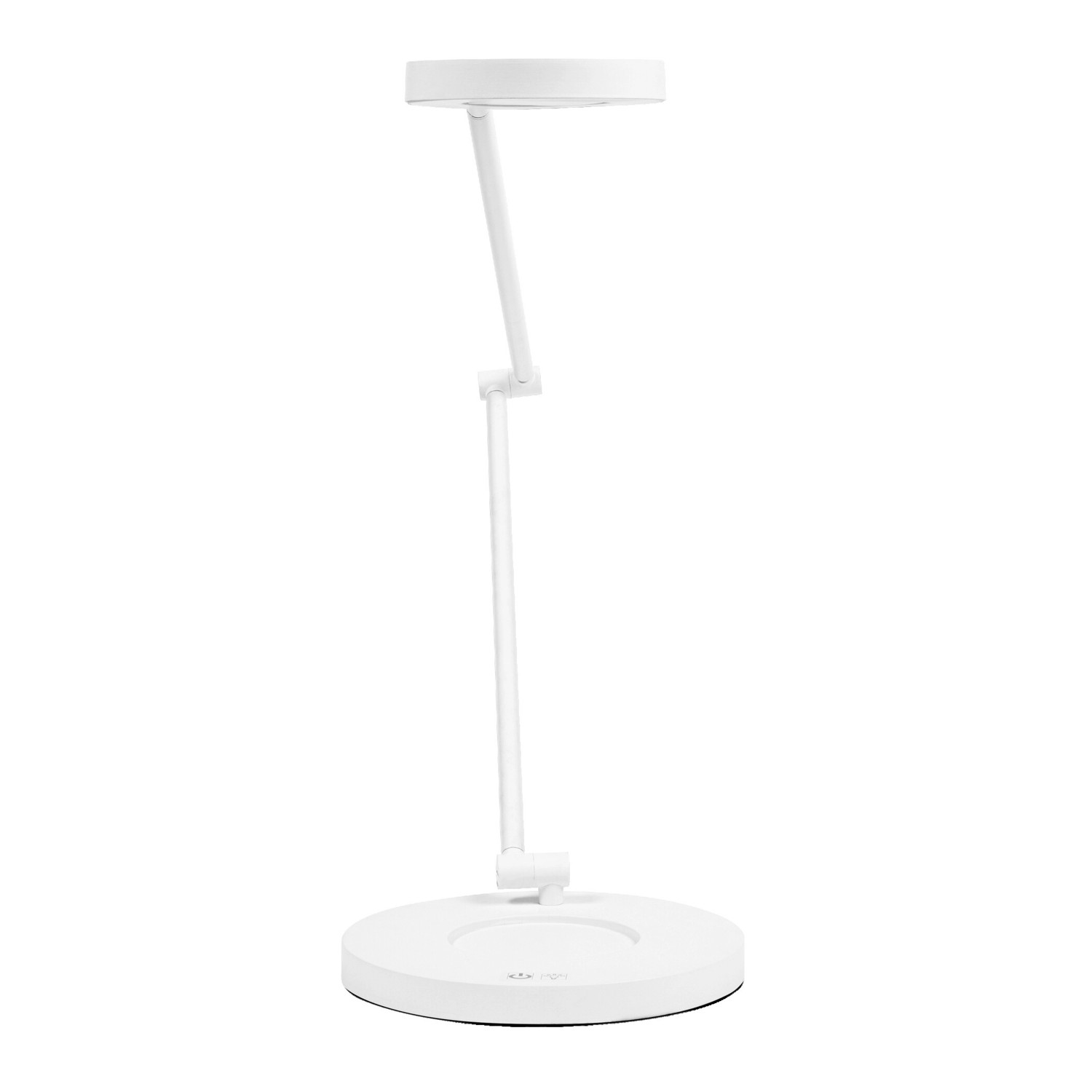 Weiße Ledvance Sun@Home Smart+ Tischlampe (70 cm) mit verstellbarem Arm für optimales Licht.