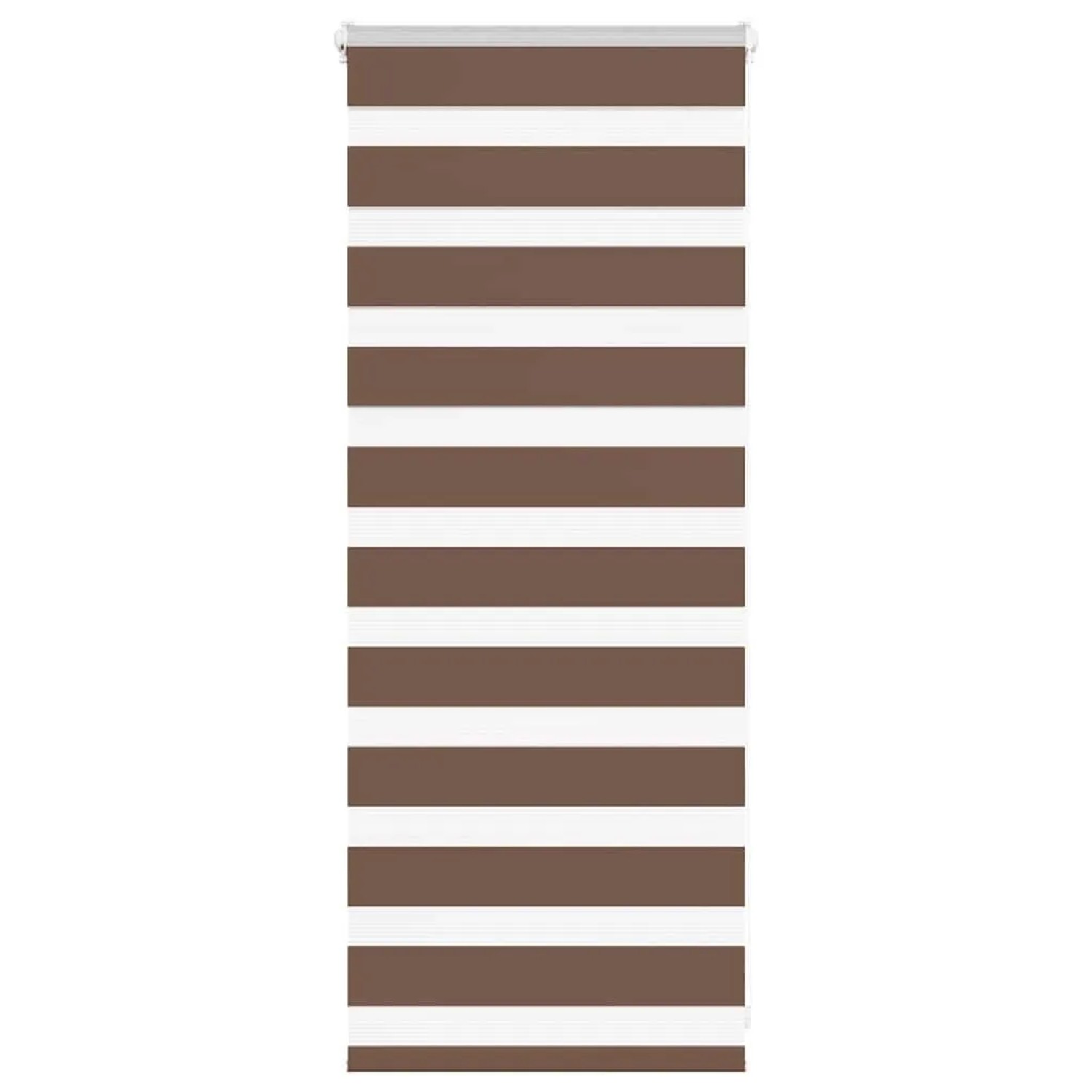 vidaXL Doppelrollo Braun 65x100 cm Stoffbreite 60,9 cm Polyester 4014306