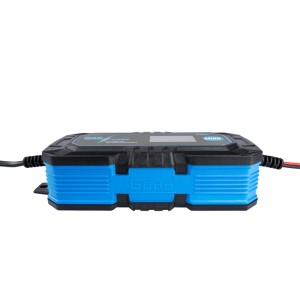 Güde Automatik Batterieladegerät GAB 12V/6V-10A, blau/schwarz, für Autoelektrik.