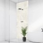 Walllux Duschrückwand Schiefer Deep Ivory, 100x255 cm, im Badezimmer