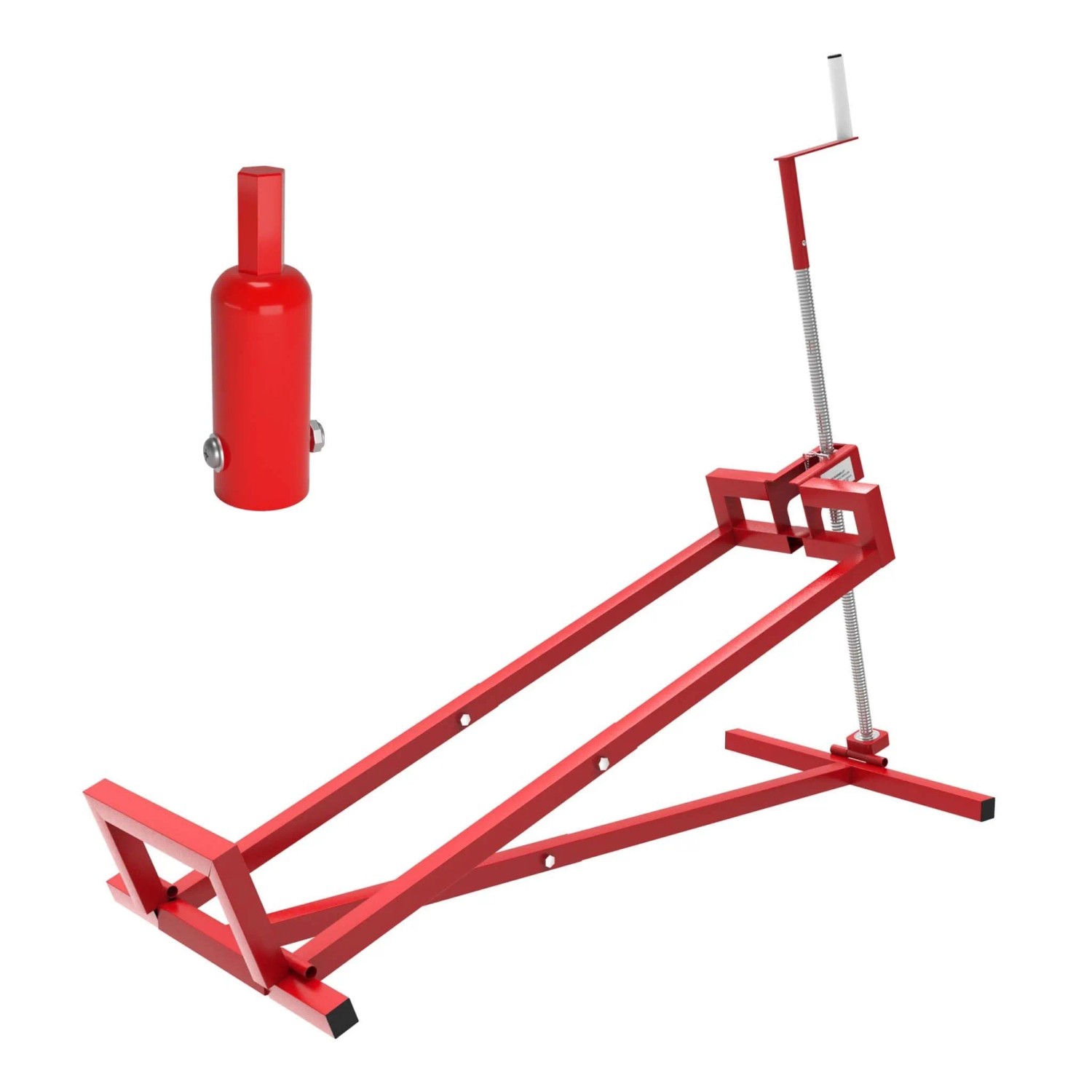 Wiltec Hebevorrichtung Aufsitzmäher 250kg inkl. Adapter Reinigungshilfe Rasentraktor