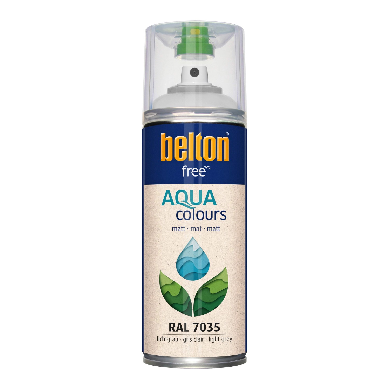Belton Free AQUAcolours Buntlack RAL 7035 Lichtgrau matt 400 ml