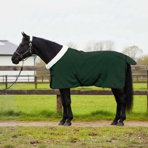 vidaXL Pferdedecke Dunkelgrün 115 cm Polarfleece 42013351