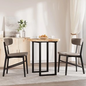 Runde vidaXL Tischplatte aus Akazie, Ø70cm, für Esstisch oder Bistrotisch.