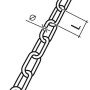 Abbildung einer Conacord Uhrkette aus Stahl, 1,4 mm Durchmesser, als Meterware.