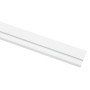 Weiße Gardinia Aluminium Vorhangschiene, 1-läufig, 150 cm lang.