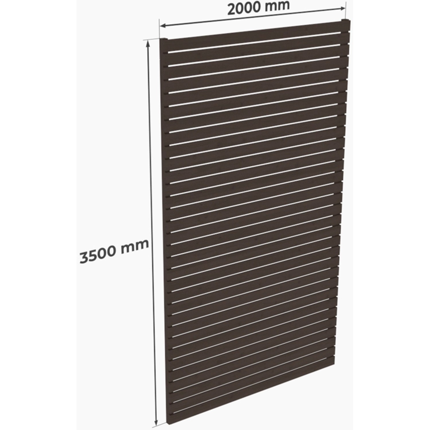 Holzbrüder Carport-Seitenwand Ralf Fichte 350 cm x 200 cm Graubraun günstig online kaufen