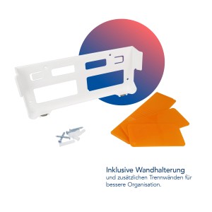 Wandhalterung und Trennwände für First Aid Only Erste Hilfe Koffer DIN 13157 Kompakt.