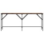 vidaXL Konsolentisch Räuchereiche 180x29x75 cm Holzwerkstoff 837764_4