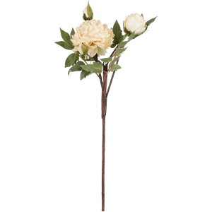 Gelber Mica Decorations Peonie Zweig, 65 cm, Kunstpflanze für Deko.