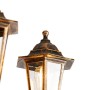 Detailaufnahme: Goldene QAZQA Außenlaterne New Haven mit 3 Lampen