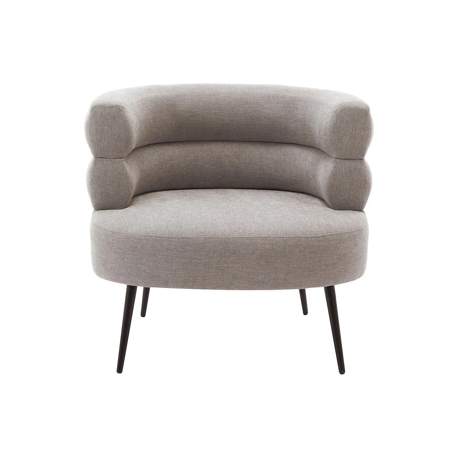 Vente-unique Sessel Mit Gerader Rückenlehne Camedo Grau 80 cm