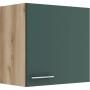 OPTIFIT Savona405 Küchen-Hängeschrank, 60 cm, steingrün/Wildeiche Dekor mit Edelstahlgriff.