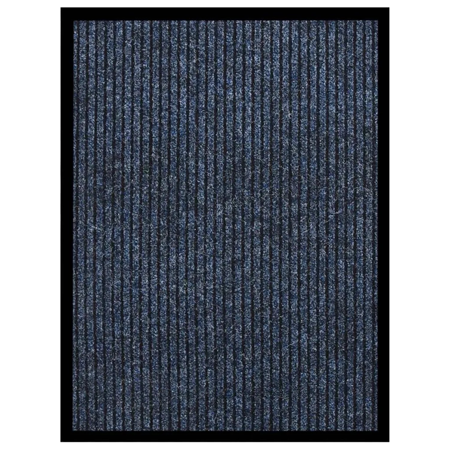 vidaXL Fußmatte Gestreift Blau 60x80 cm 331611