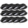 12er Set schwarze Einbaustrahler Dijon mit dimmbaren LED Modulen für Lampen & Leuchten.