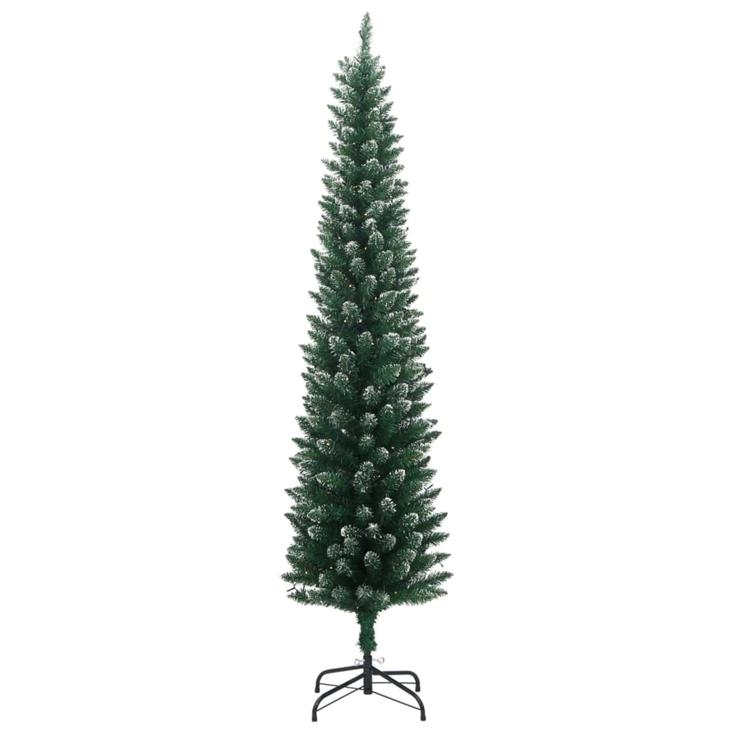 vidaXL Künstlicher Weihnachtsbaum Schlank 300 LEDs 240 cm 3315762
