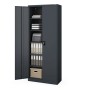 Jan Nowak Metallschrank für Büro und Werkstatt JAN H2200 220 x 90 x 40 cm Anthrazit_4