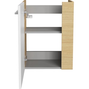 Offener Fackelmann Waschbeckenunterschrank SBC Sandeiche, 44 cm breit, mit Einlegeböden.