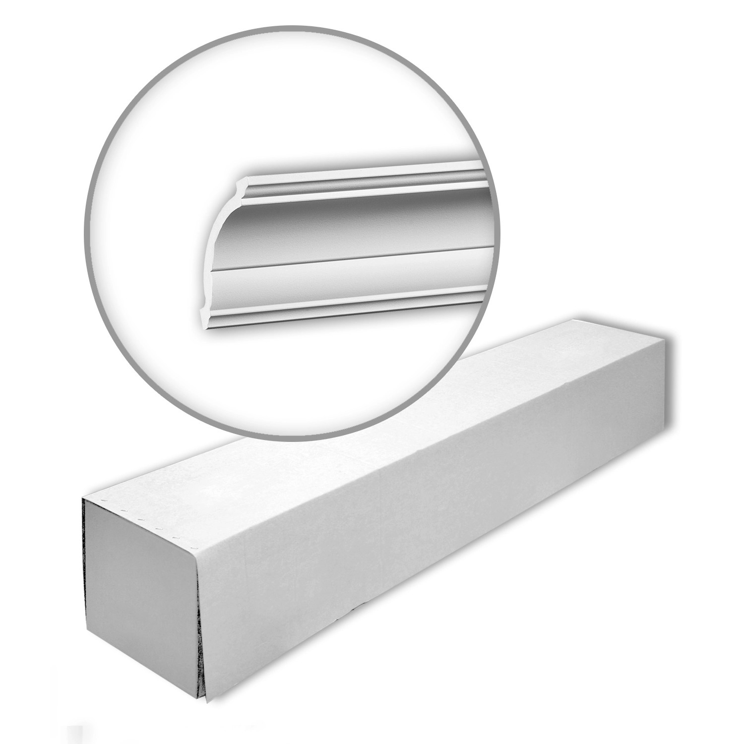 PROFHOME 650101 Eckleisten 1 Karton Set mit 14 Zierleisten 28 m Weiß günstig online kaufen