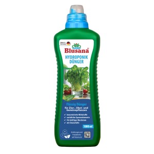 Blusana Hydroponik Dünger, 1L Flüssigdünger für Gartenpflanzen und Hydrokultur.