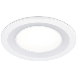 Weißer, matter Trio LED Einbauspot Core, 10W, 1040 lm. Einbaustrahler für Deckenmontage.