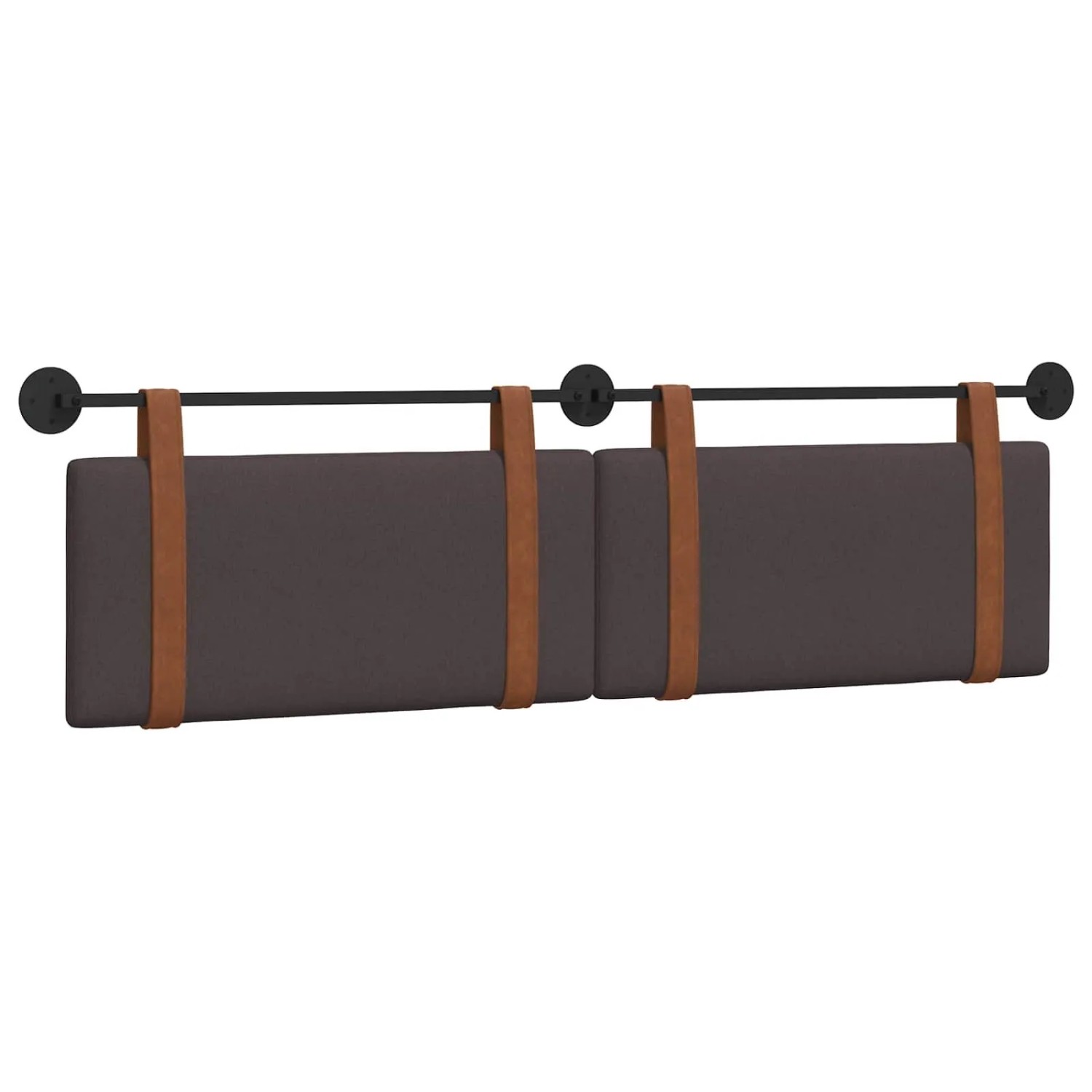 vidaXL Hängevorderseite Uni Dunkelbraun 190 x 55 x 5 cm Antikes PU 42031517