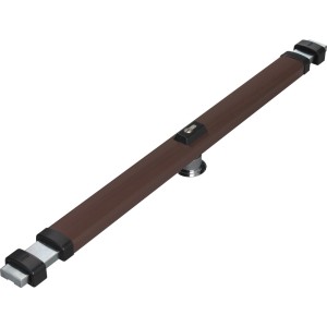 Abus Panzerriegel PR2600 in Braun zur Türsicherung ohne Zylinder.