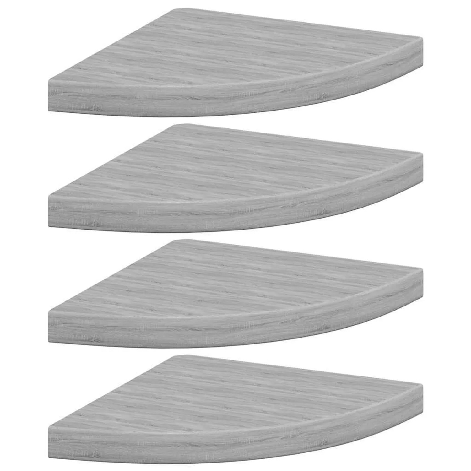 Thumbnail - vidaXL Eck-Schweberegale 4 Stk Betongrau 35x35x3,8 cm MDF 326644