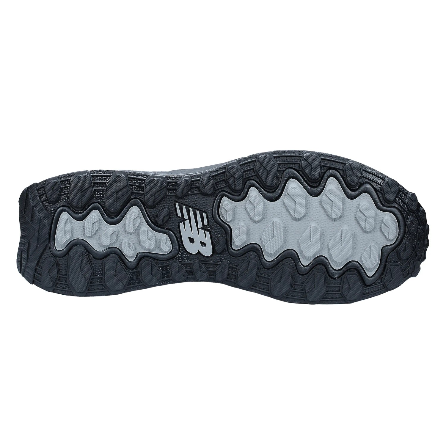 Sohle des New Balance Cremorne S3L Sicherheitsschuhs in Schwarz-Grau. Arbeitsschuh mit rutschfester Sohle.