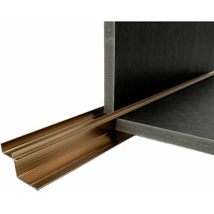 Colortree Alu Profil Innenecke Rosegold für 8mm Paneele, Montageprofil und Winkelprofil.