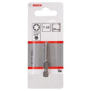Bosch Schrauberbit Extra Hard T10, 49 mm, für Schraubendreher und Bohrschrauber.