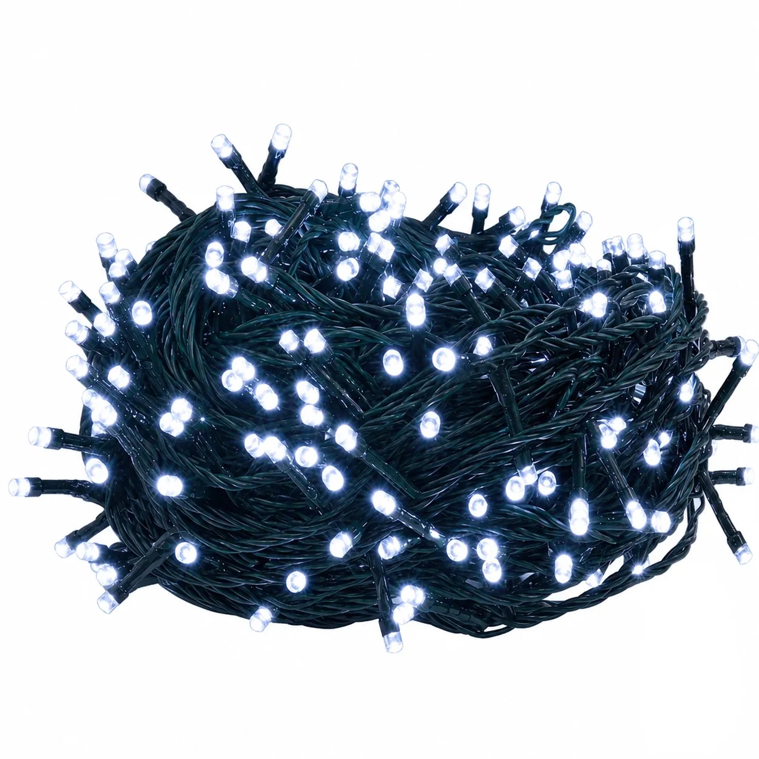 Salcar LED Lichterkette Weihnachtsdeko 8 Modi und Memory 10M 150LED Kaltweiß