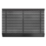 Graue Karat Fußmatte Power Brush 40x60 cm mit Bürsten für Innen und Außen.