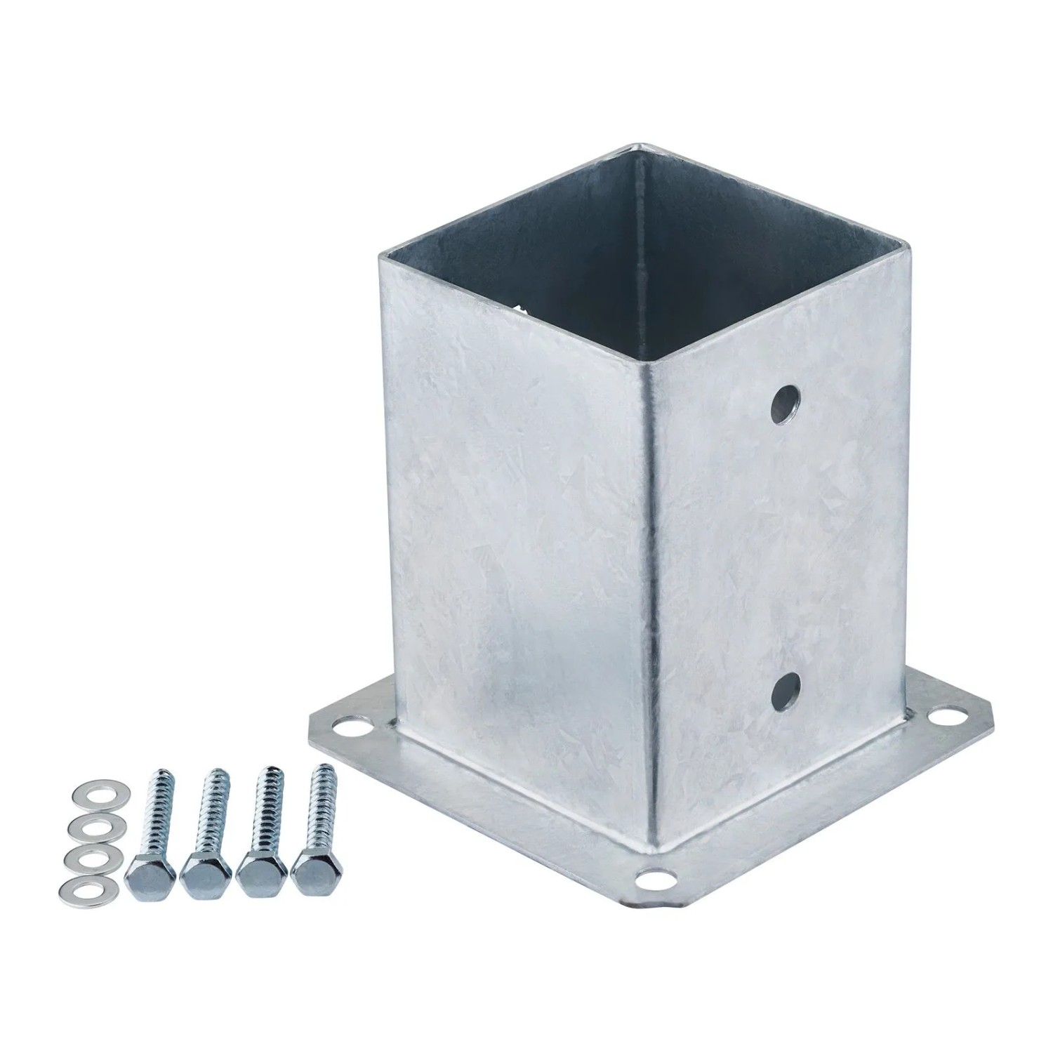 SOTECH Pfostenträger Bodenanker Zum Aufschrauben Vierkant 100 x 100 mm Feuerverzinkt