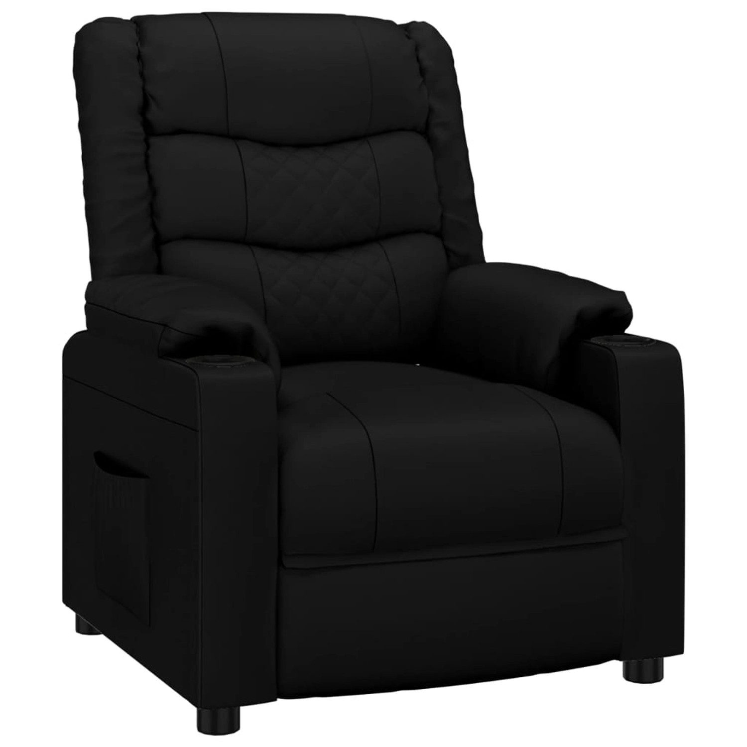 vidaXL Relaxsessel Schwarz Kunstleder 348042