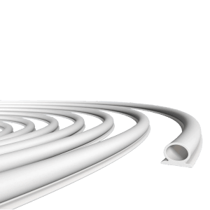 Weiße Roro Universaldichtung SKD 203H, 8,3mm x 5m, für Türen und Fenster.