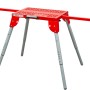 Holzmann USK1710 Kappsägen-Maschinenständer, rot/grau, höhenverstellbar und zusammenklappbar.