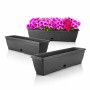 BigDean Blumenkasten 80cm Mit Abnehmbarem Untersetzer Aus Bruchsicherem Kunststoff Balkonkasten Pflanzkasten Mit Wasserspeicher Für Innen Und BigDean Blumenkasten 80 cm mit Untersetzer und Wasserspeicher – bruchsicherer Pflanzkasten für innen und außen – Made in Europe_7