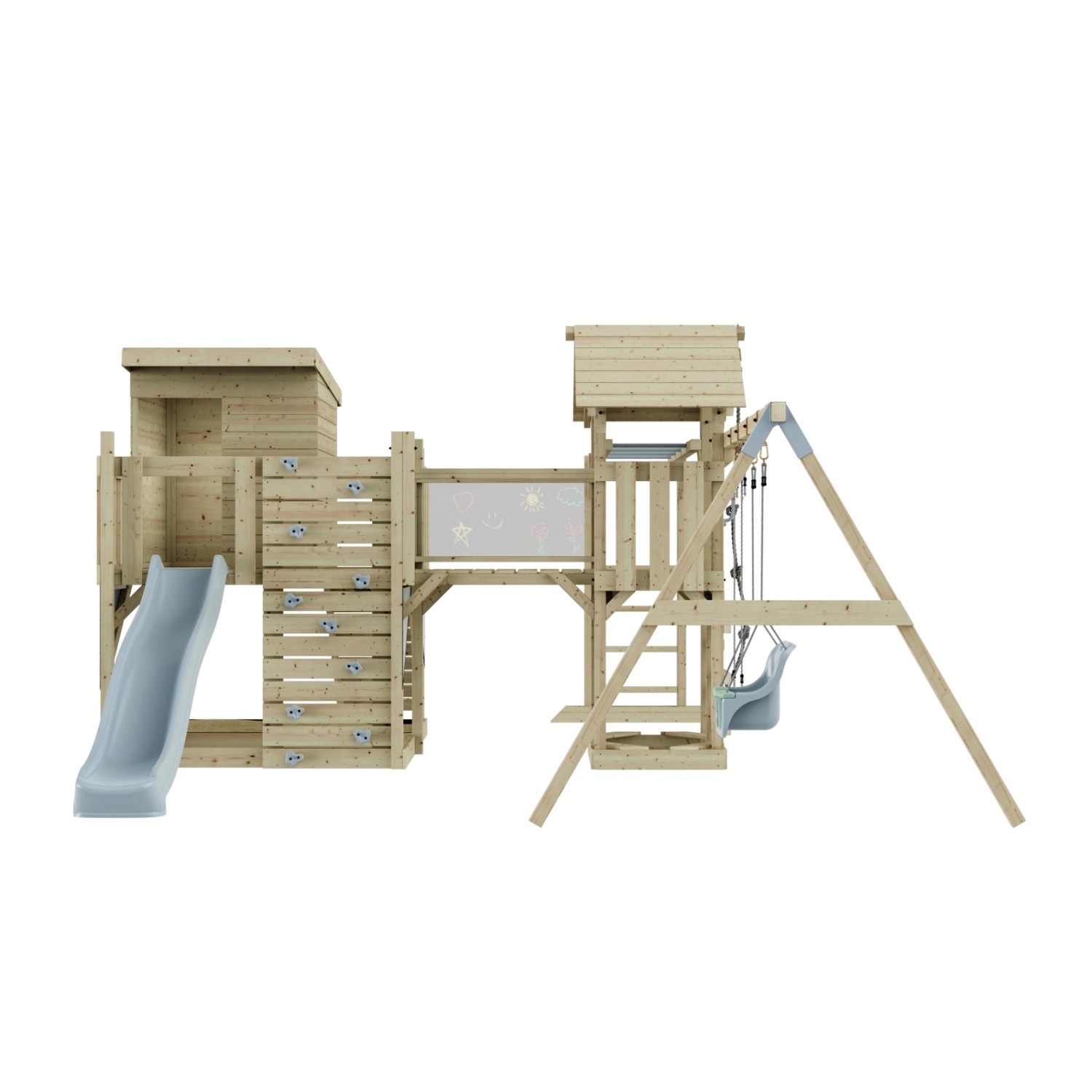 OutdoorToys Spielturm Malou mit Babyschaukel Eisblau günstig online kaufen