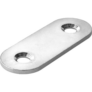 Hettich Verbindungsblech, 40x15mm, Edelstahl matt, zur Verbindung von Bauteilen.