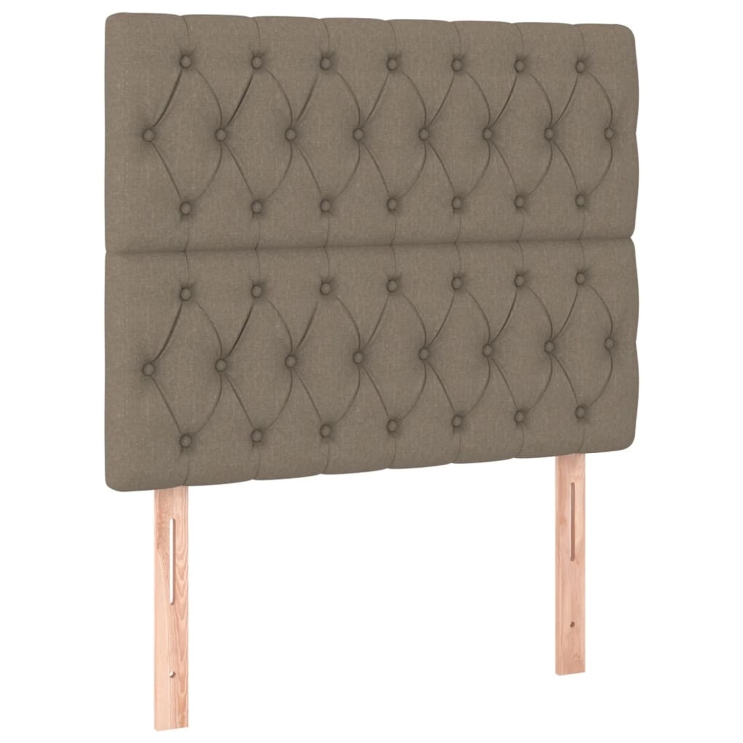vidaXL LED Kopfteil Taupe 90x7x118/128 cm Stoff 3122746